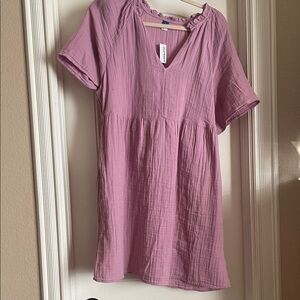 Old Navy Lavender Short Sleeve Dress